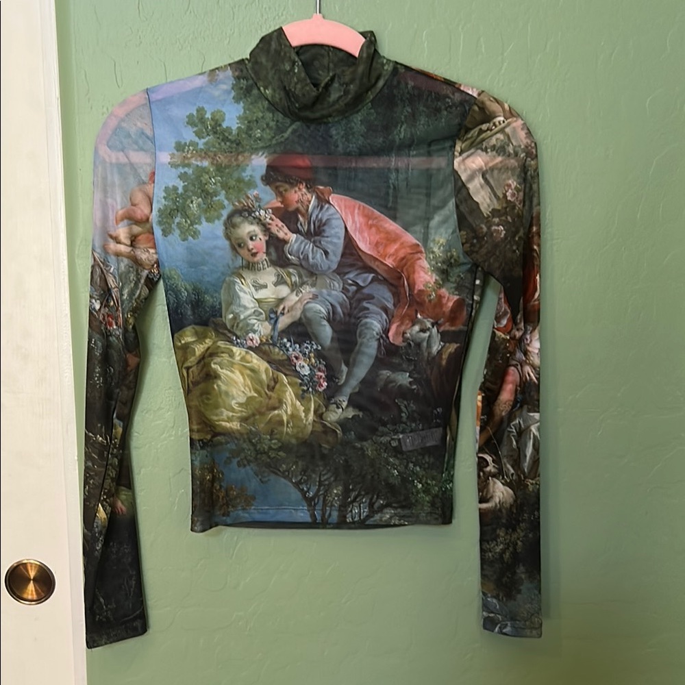 Mesh renaissance top